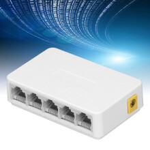 Ethernet Network Switch 5 Ports Ethernet Splitter 1.0Gbps Network Switch Hub for Home EU Plug 100‑240V