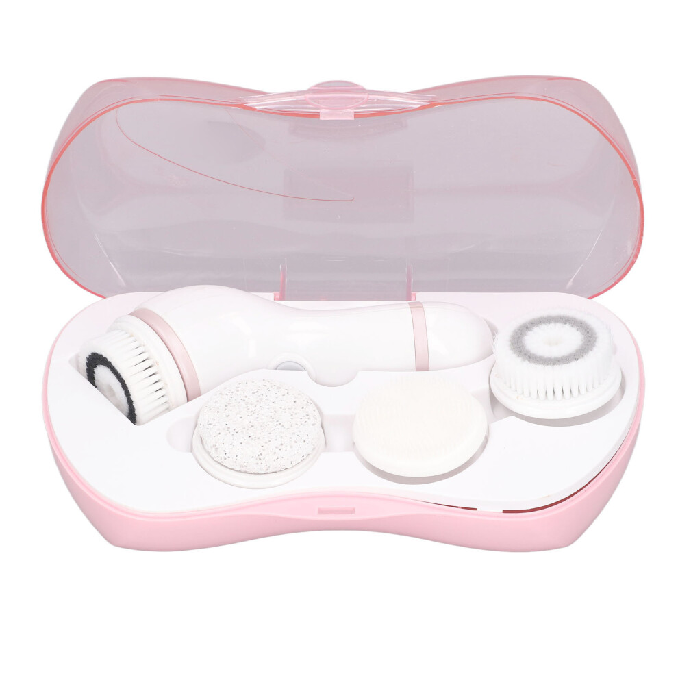 Electric Facial Cleansing Brush Set Face Scrubber Rechargeable Exfoliator Waterproof Silicone Scrubber with 3 Brush Heads