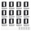 12Pcs Metal Mirror Clips Holder Kit,Mirror Hanging Clips with Screw , 1