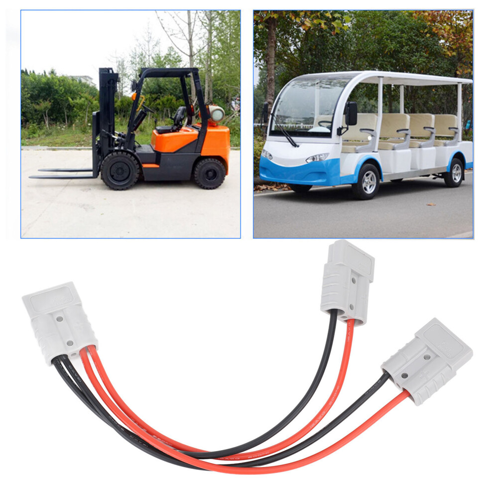 600V 50A Electric Forklift Charging Plug Cable Pc Shell Copper Pin Battery Charger Connector 6 To 12 Awg 6901314693688