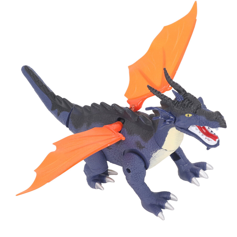 Electric Walking Dinosaur Toy Kid Home Funny Sound Light Dragon Toy with Simulated Flame Spray Blue-image-OPC-PHQXXSC-NEW