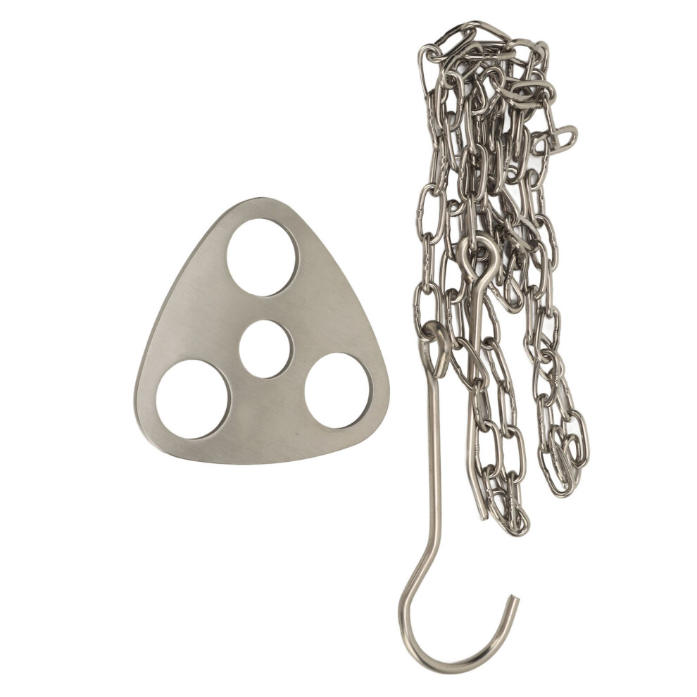 Camping Tripod Board Set Stainless Steel Portable Campfire Grill Tripod Plate with Hook And Storage Bag for Outdoor Cooking-image-OPC-PHQXXW5-NEW