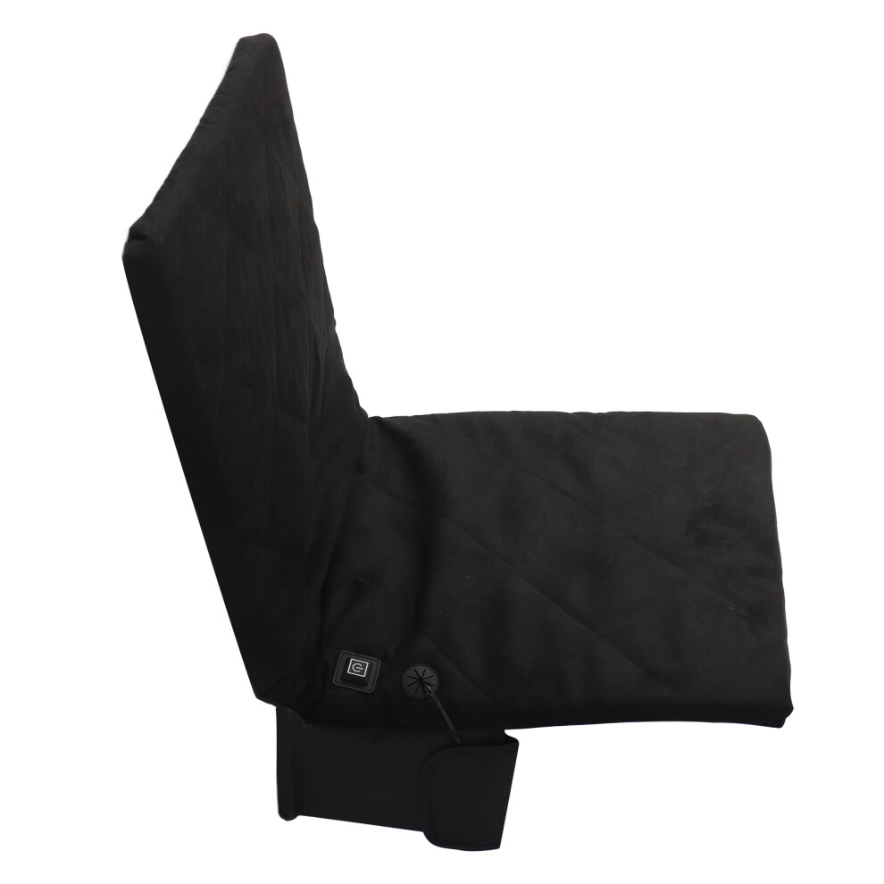 Heated Cushion Portable Folding Heated Chair Cushion 3 Modes Adjustable Heating Cushion Pad for Outdoors Camping Stadium Black