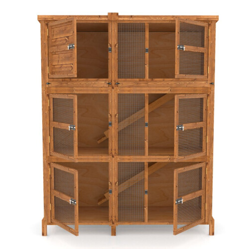 5ft Chartwell TRIPLE Luxury Rabbit Guinea Pig Hutch 2