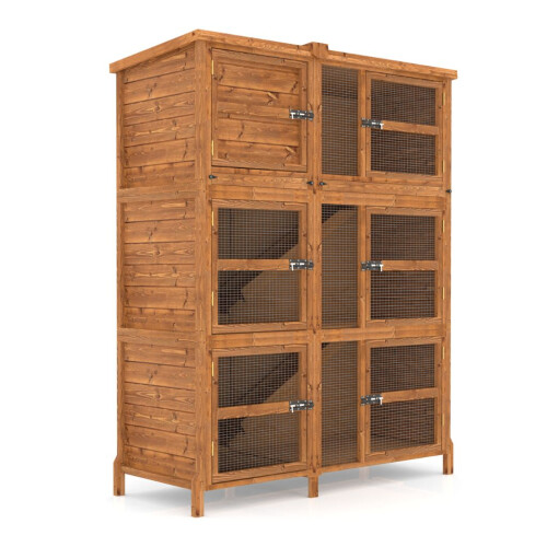 5ft Chartwell TRIPLE Luxury Rabbit Guinea Pig Hutch 1