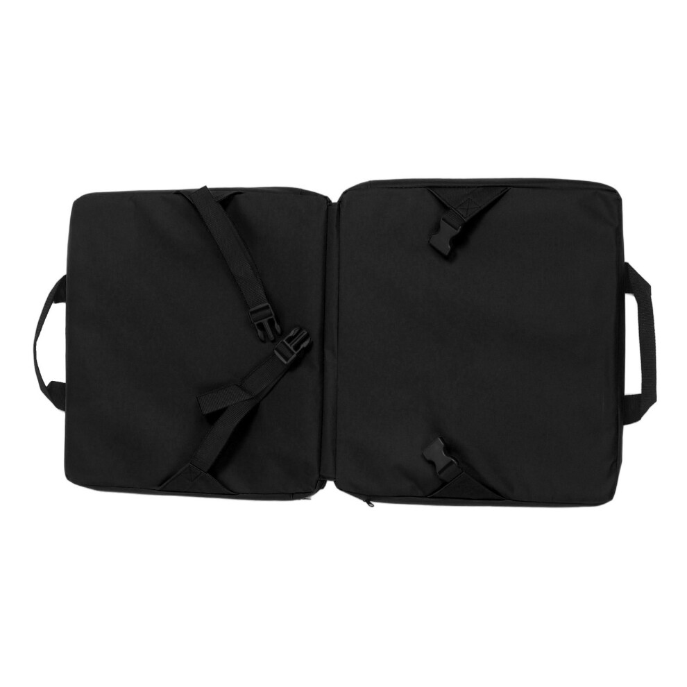 Outdoor Back Chair Cushion Thickened Dirty Proof Soft Comfortable Stadium Chair Cushion with Backrest for Stadium Beach Outdoor Black