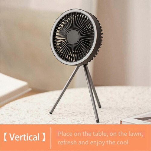Camping Fan with Portable 3-in-1 LED Light USB Rechargeable Hanging 2