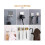 Stainless Steel Shaver Hook Stand Self Adhesive Hanger Black 5