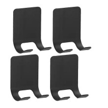 Stainless Steel Shaver Hook Stand Self Adhesive Hanger Black