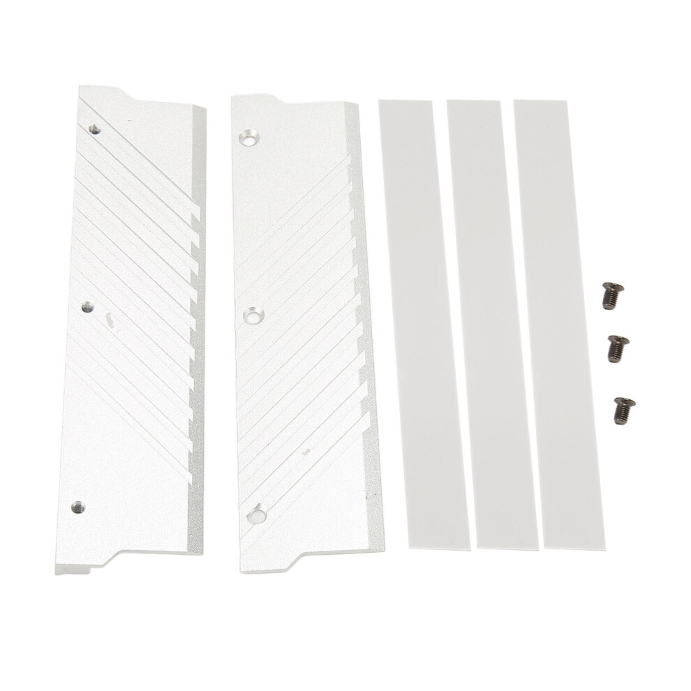Memory Ram Heat Sink Meo Pmoab G Aluminum Alloy Memory Ram Cooler Ddr5 Heatsink For Computer Water Cooling System Silver 8411314729013