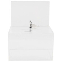 Clear Donation Box Suggestion Box with Lock Complain Letter Box Donation Box for Fundraising