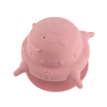 Puppy Nipple Feeder 4 Nipples High Efficiency Large Capacity Leakage Proof Silicone Kitten Feeder Station for Small Pets Pink