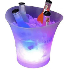 Led Ice Bucket, 5l Large Capacity Bottle Cooler - Champagne Cooler - Wine Cooler - Beverage Cooler - Cooler Led Waterproof with Color Change, for Part