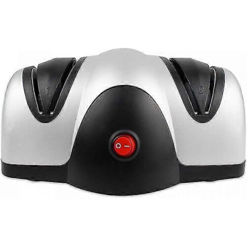 Electric Knife Sharpener, Two Stage Sharpener, Black/silver 1