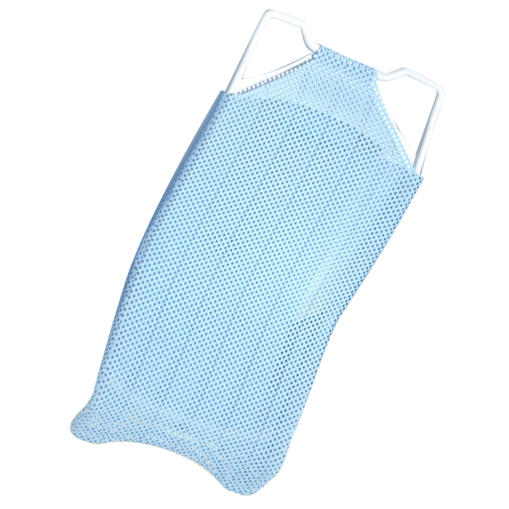 Baby Bath Net Stand Universal Adjustable Height Comfortable Stable Baby Bath Seat Support Stand for Home Travel Sky Blue