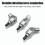Impact Driver Socket Adapter 180 Degree Rotatable 1/4 Drill Adapter 0 Right Angle Drill Adapter Flexible Screwdrivers 2
