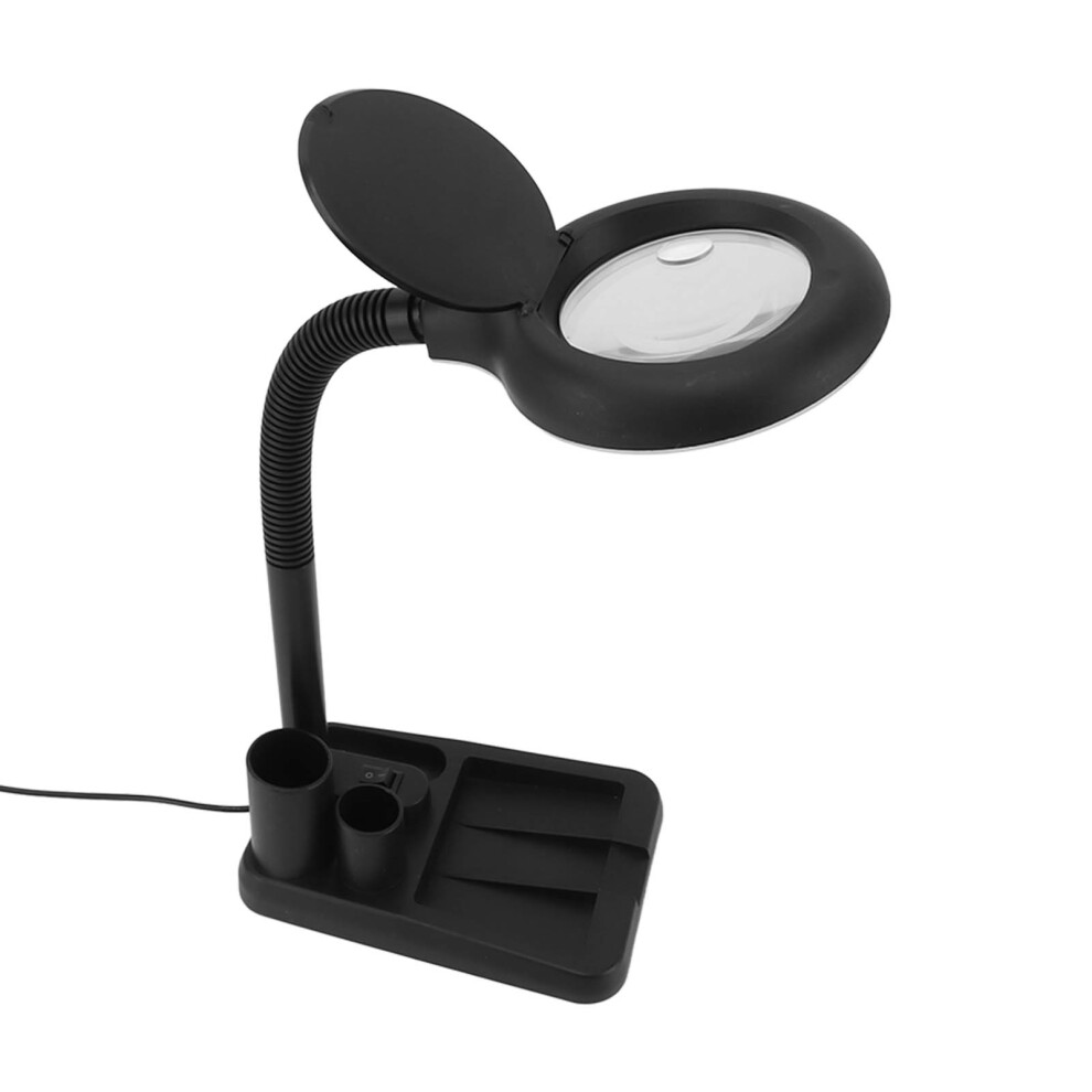 Light Led Magnifying Glass With 9 Level Brightness Adjustable 3 Color Temperatures Gooseneck Dimmable Ed Magnifier