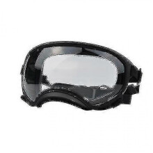 (Black frame x clear glass) Dog Goggles Dog Uv Protection Sunglasses With Adjustable Strap Dogs Windproof Anti-fog Outdoor Pet Glasses