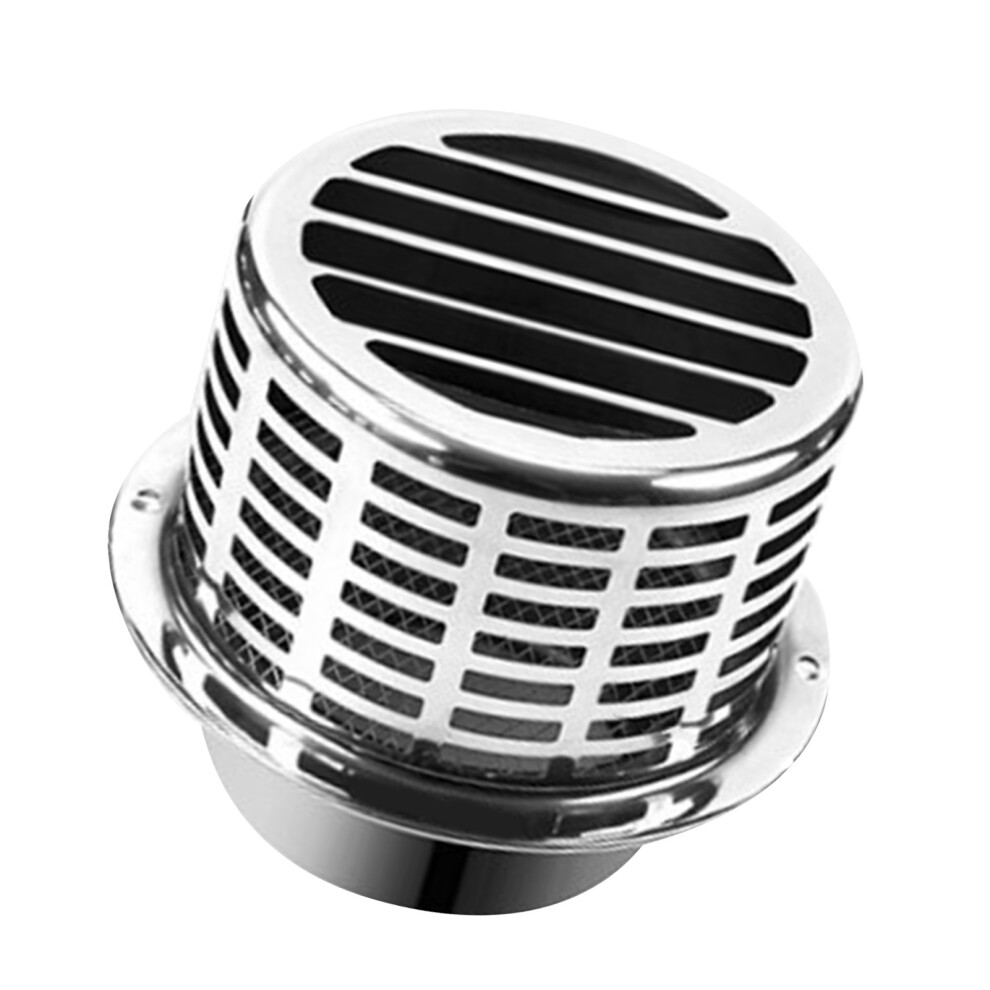 304 Stainless Steel Exhaust Hood Weatherproof Round Ventilation Grill Range Hood Exhaust Pipe Cover 100Mm 304 Column Hood 9361314746024