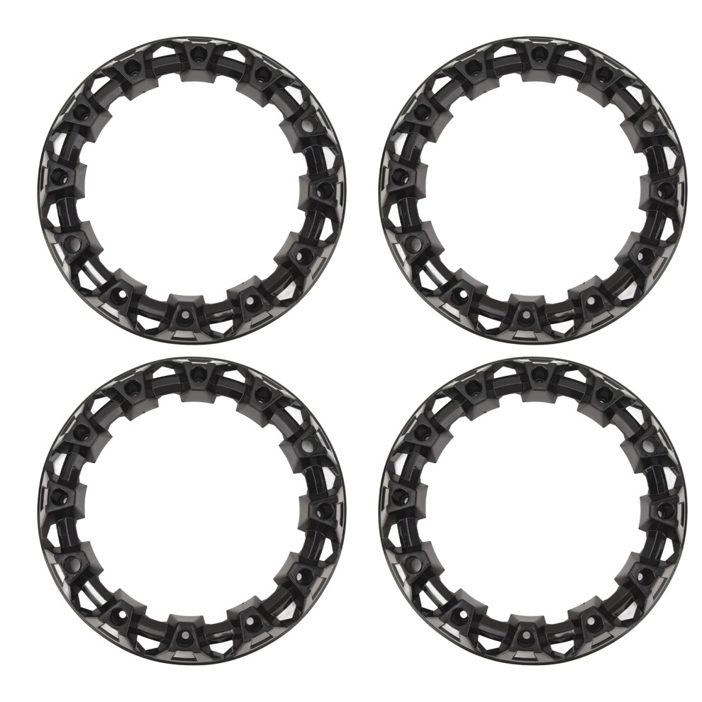 4Pcs Wheel Hub Trim Cover Hubcaps Tire Protection Rim Cap Universal For Atv Go Kart 10In ( Od: Approx. 280Mm/11.0In, Id: Approx. 195Mm/7.7I 4911314747160