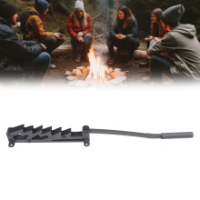 Carbon Steel Wall Mounted Kindling Splitter Firewood Kindling Splitter Portable Manual Fire Wood Cutter Black