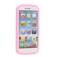 Kids English Learning Machine Touching Screen Phone Shaped Language Learning Educational Machine Pink