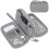 (Grey) Electronic Organizer,travel Cable Organizer Bag Pouch,double Layers 1
