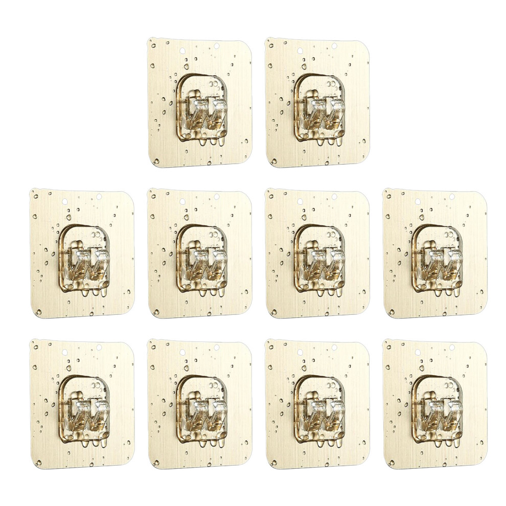 10Pcs Adhesive Hooks Kitchen Wall Hooks Reusable Seamless Hooks For Bathroom Kitchen Outdoor Hanging 4901314751168