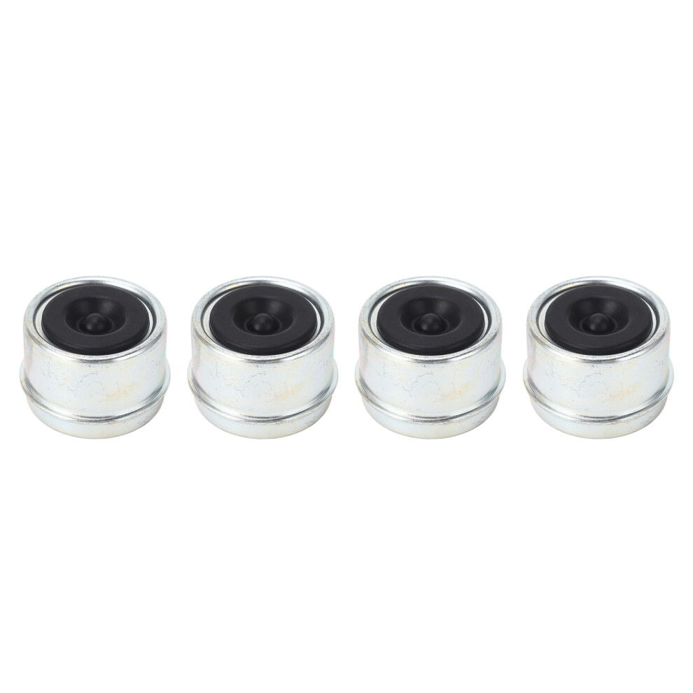 4Pcs 1.98In Trailer Bearing Dust Cap Trailer Axle Oil Cap With Rubber Plugs For 2000 To 3500 Lbs Trailer Wheel Hubs 3581314754911