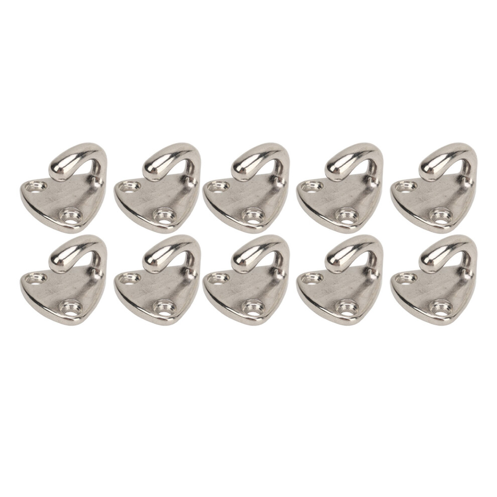 10 Pcs Fender Hook 316 Stainless Steel Marine Grade Clothes Coat Pad Eye Fender Hooks Boat Hardware 6941314754989