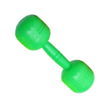 Kids Plastic Hand Dumbbells Safe Interesting Exercise Barbell Children Exercise Fitness Sport Toy for Kindergarten Green