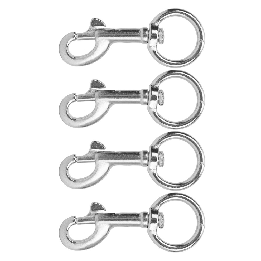 4Pcs Swivel Eye Bolt Snap Hook 316 Stainless Steel Marine Grade Scuba Diving Clip For Ship 5# 8141314755001