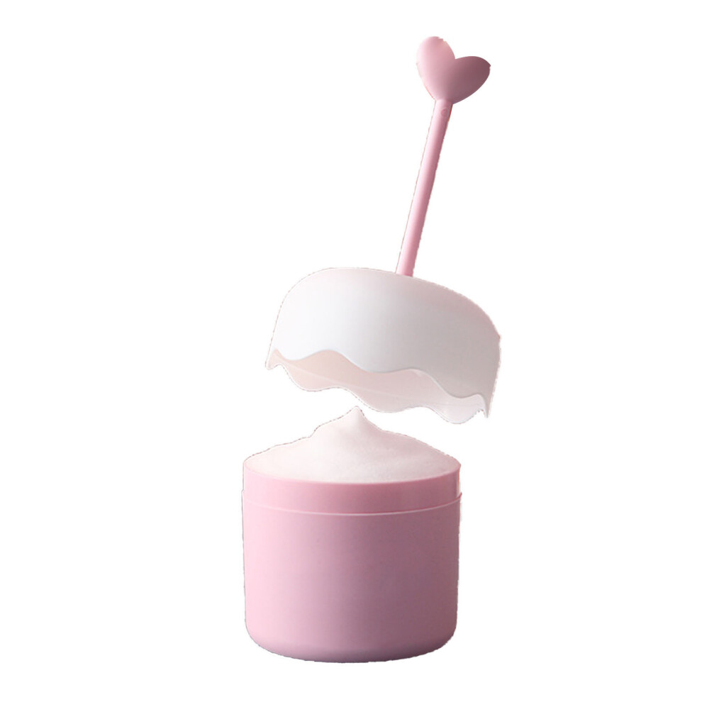 Pink Facial Cleanser Foam Maker Cup Portable Press Lovely Cleanser Bubble Foaming Device