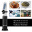 Food Salinity Refractometer, Salt Analyzer Tester Salinometer for Measuring, Black, 1PCS 2