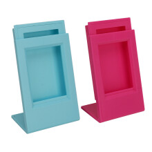 2pcs L Shaped Self Standing Photo Frame for Mini 12 11 9 8 7 for EVO 3 Inch Slanted Picture Frame Blue Red