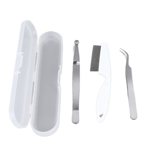 Pet Flea Remover Kit: Stainless Steel & Plastic 1