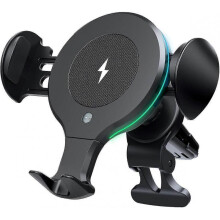 Wireless car charger, auto sensor car phone holder, 10W fast charging auto clamping holder, ventilated dashboard