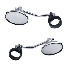 Motorcycle Rear View Mirrors 39-41mm Fork Mount Side Mirror for Sportster Xl883 1200 Xl48 72 Rebel