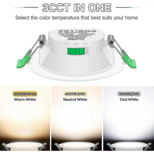 12pcs 7w White Led Downlight Recessed Ceiling Lights Slim Spot Light 2