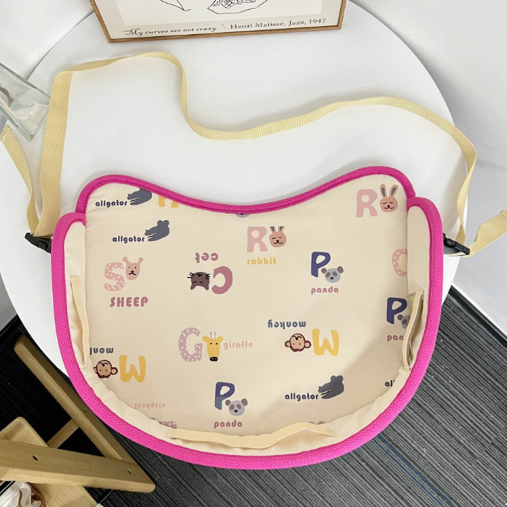 Toddler Car Seat Tray Cartoon Portable Multi Functional Folding Car Seat Storage Tray for Home Journey Letters