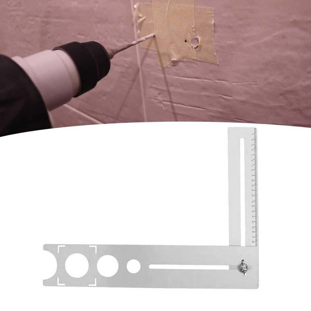 400Mm Tile Hole Locator Accurate Measuring Portable Stainless Steel Universal Marble Punching Tool 8461314770379