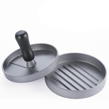 Special mold for Burger DYI Burger Mold Barbecue cooking for Burgers (Silver) Eph