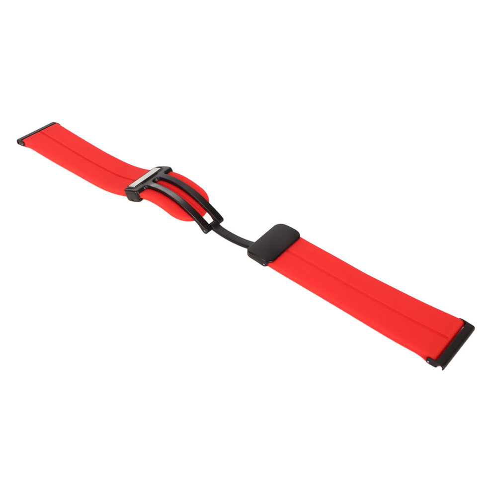 Silicone Band Quick Release Sports Watch Bands With 24Mm Magnetic Folding Buckle Fit For Suunto 7 9 D5i Red 3251314771262