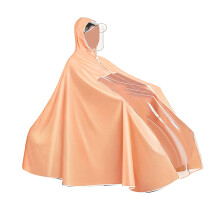 Electric Battery Bike Raincoat Bicycle Rain Poncho Long Full Body Reusable Rain Poncho 3XL Bicycle Type Orange