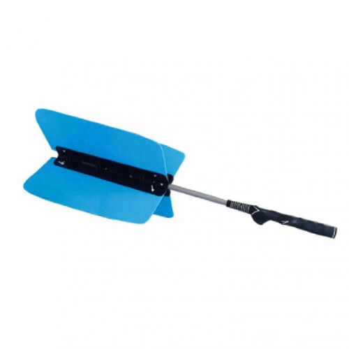 (Blue) Golf Speed Practice Training Wind Resistance Trainer Power Pinwheel Swing Fan