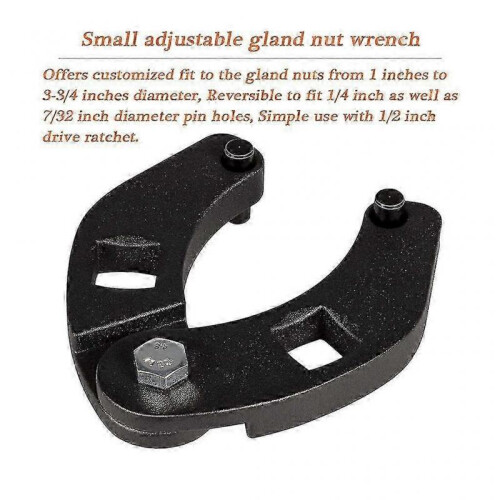 Adjustable Gland Nut Wrench 7463 Spanner Tool Hydraulic Cylinders Nut Wrench 2