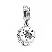 Silver Harry Potter Hufflepuff Dangle Charm Fits Pandora Charm