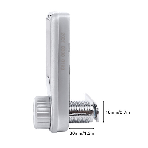 Touch Digital Password Keypad Cabinet Lock 30mm Silver Electronic Anti Theft Drawer Deadbolt Lock Security Code Locker 1