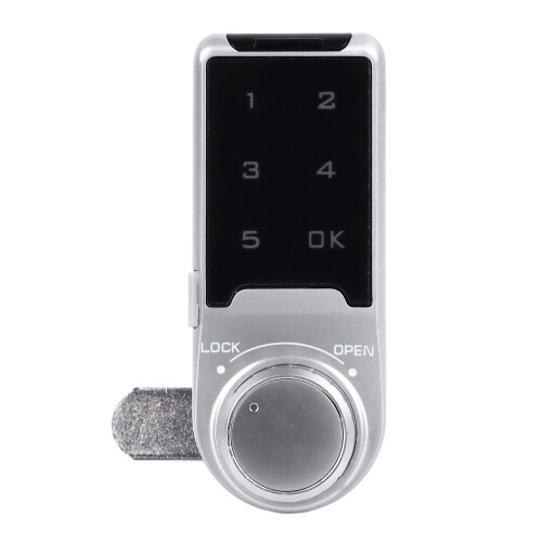 Touch Digital Password Keypad Cabinet Lock 30mm Silver Electronic Anti Theft Drawer Deadbolt Lock Security Code Locker