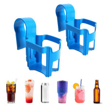 Pool Cup Holder Prevent Spill Poolside Drink Holder Above Ground Pool Accessories for Round Pool Bar Top Rails 2Pcs, Square